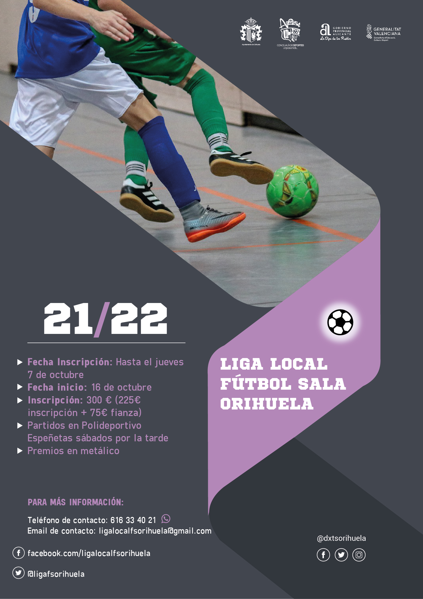 Liga local fútbol sala Temporada 2023-2024 - Delegación de