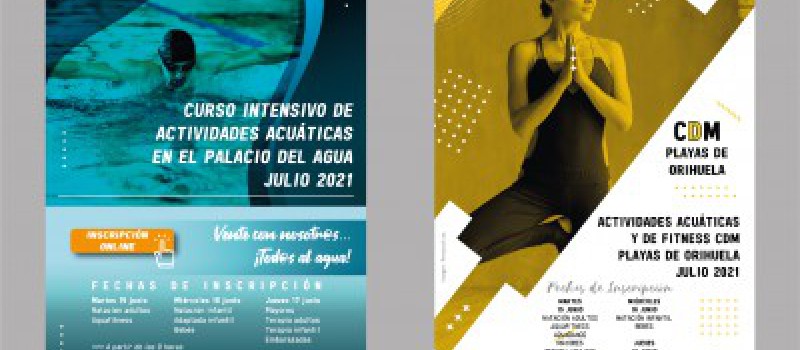 Imagen Cursos intensivos en el Palacio del Agua y en el CDM Playas de Orihuela para julio de 2021