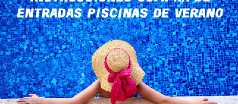 Imagen Instrucciones compra de entradas piscinas de verano