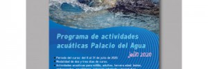 Imagen Nuevo programa de actividades acuáticas Palacio del Agua julio 2020